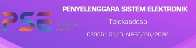 Badge PSE Lingkup Privat Telekasdesa dengan nomor registrasi 023961.01/DJAI.PSE/06/2026